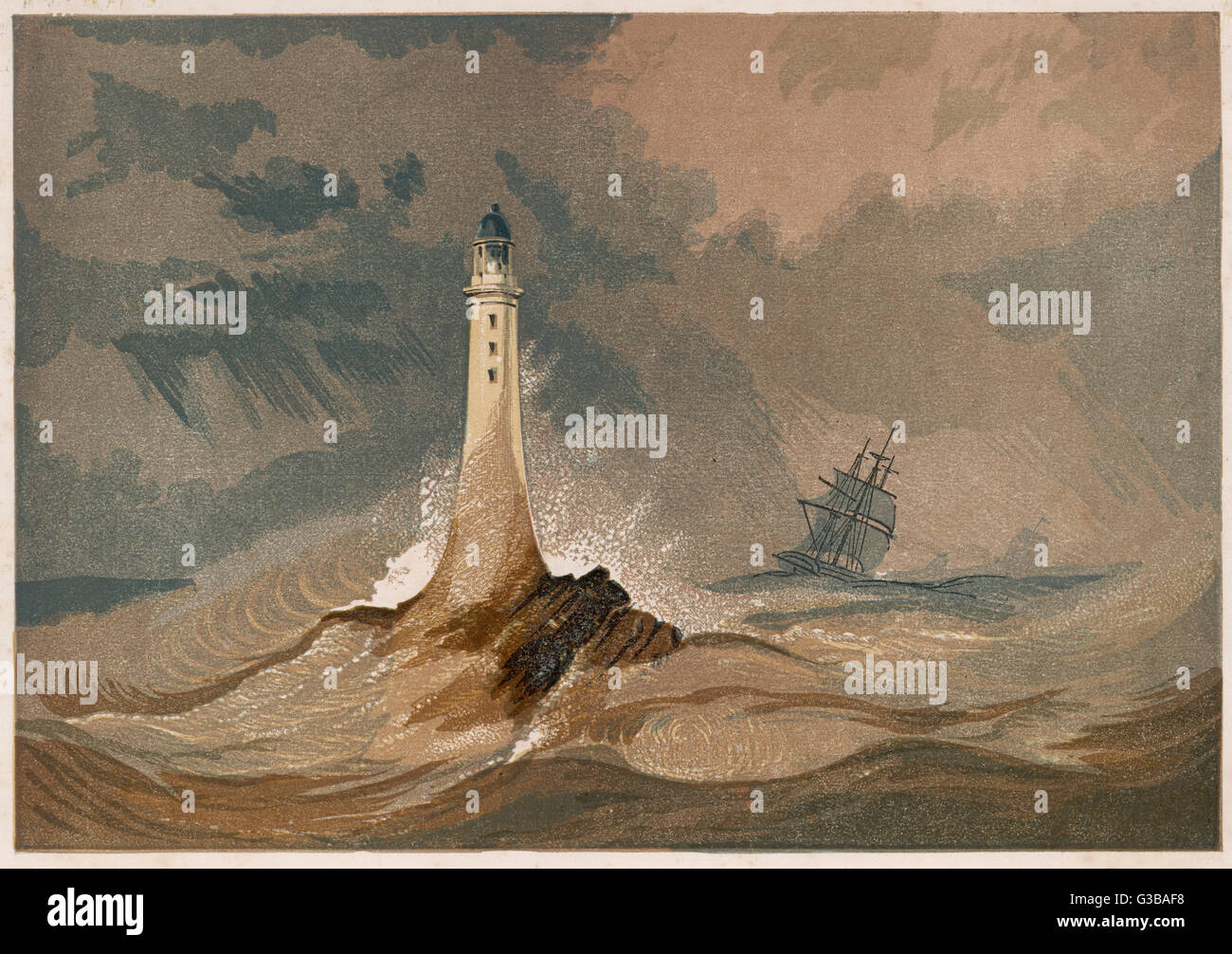 3e Eddystone Lighthouse Banque D'Images