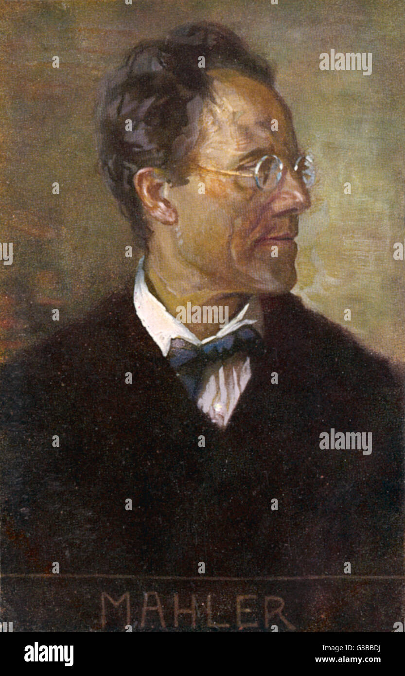 Musicien autrichien Gustav Mahler Date : 1860 - 1911 Banque D'Images