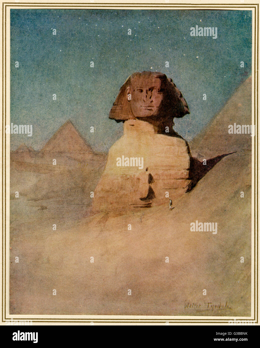 Sphinx par Moonlight - 1912 Banque D'Images