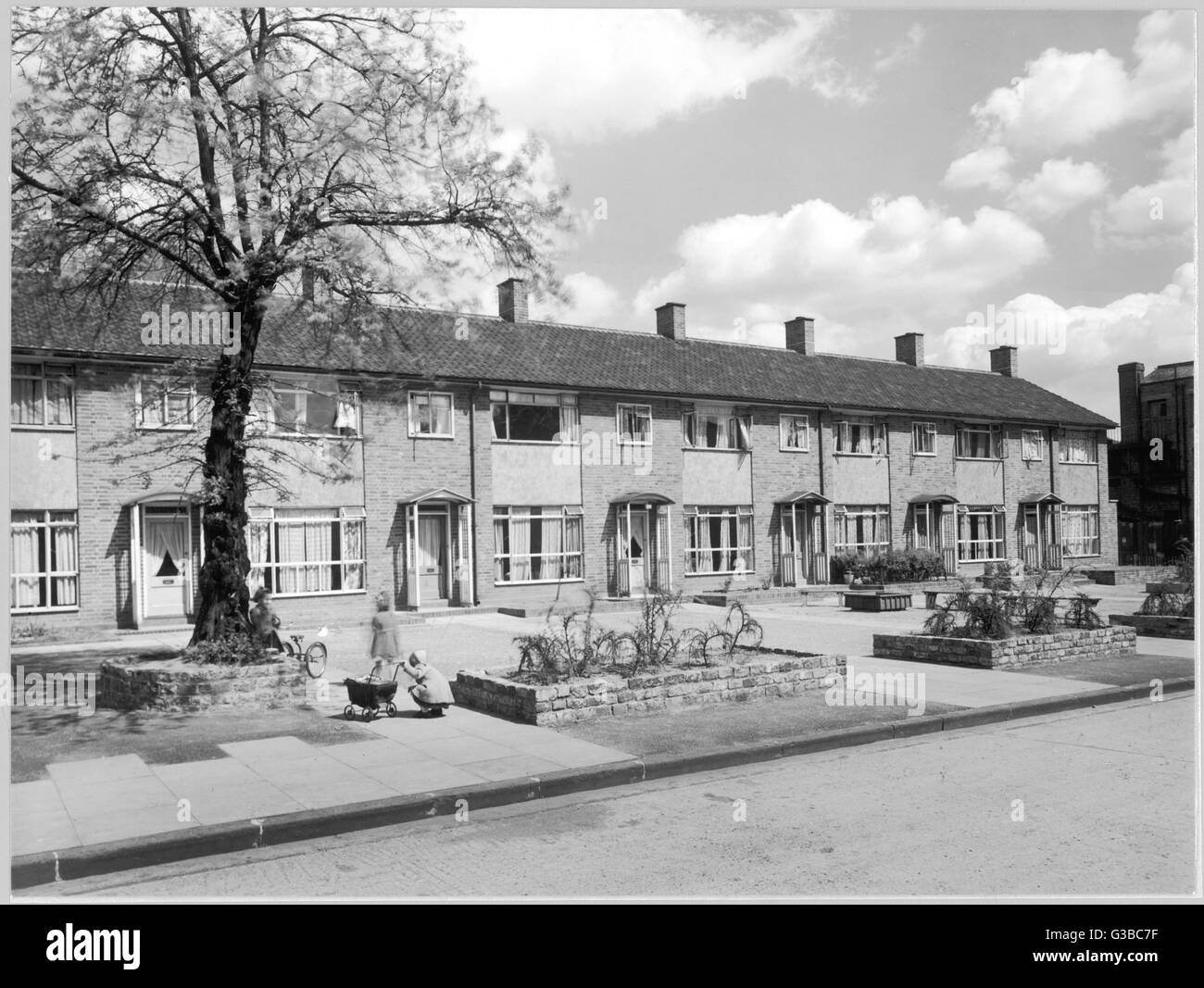 LOGEMENT EN TERRASSE HACKNEY Banque D'Images