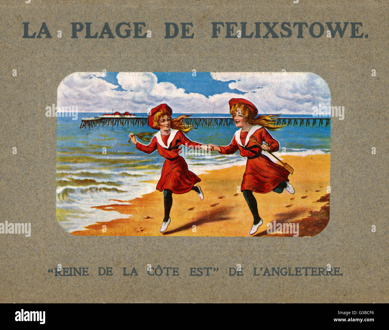 Felixstowe, course à pied Banque D'Images