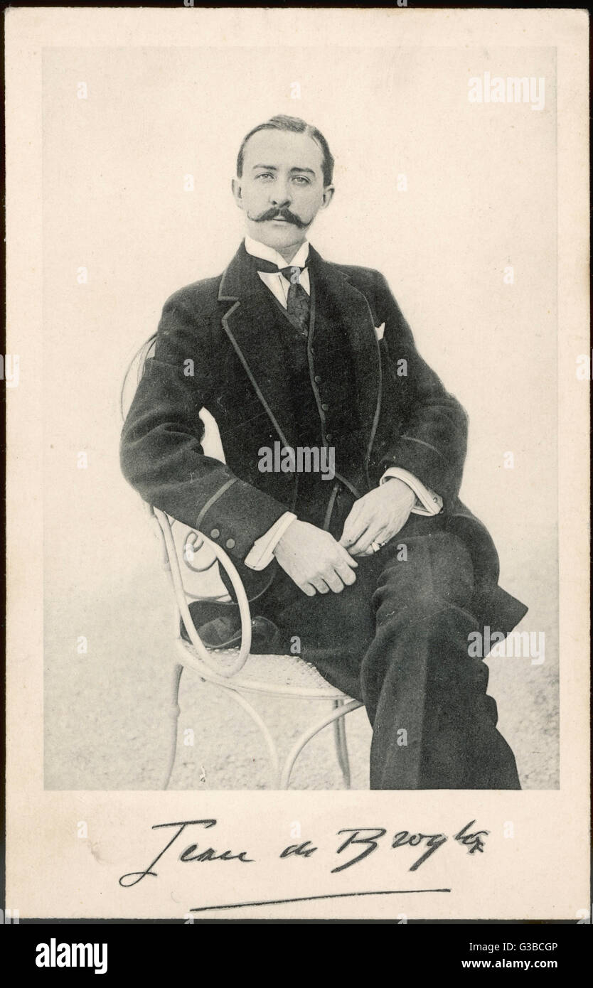 Jean de Broglie, un aristocrate français. Date : début du xxe siècle Photo  Stock - Alamy