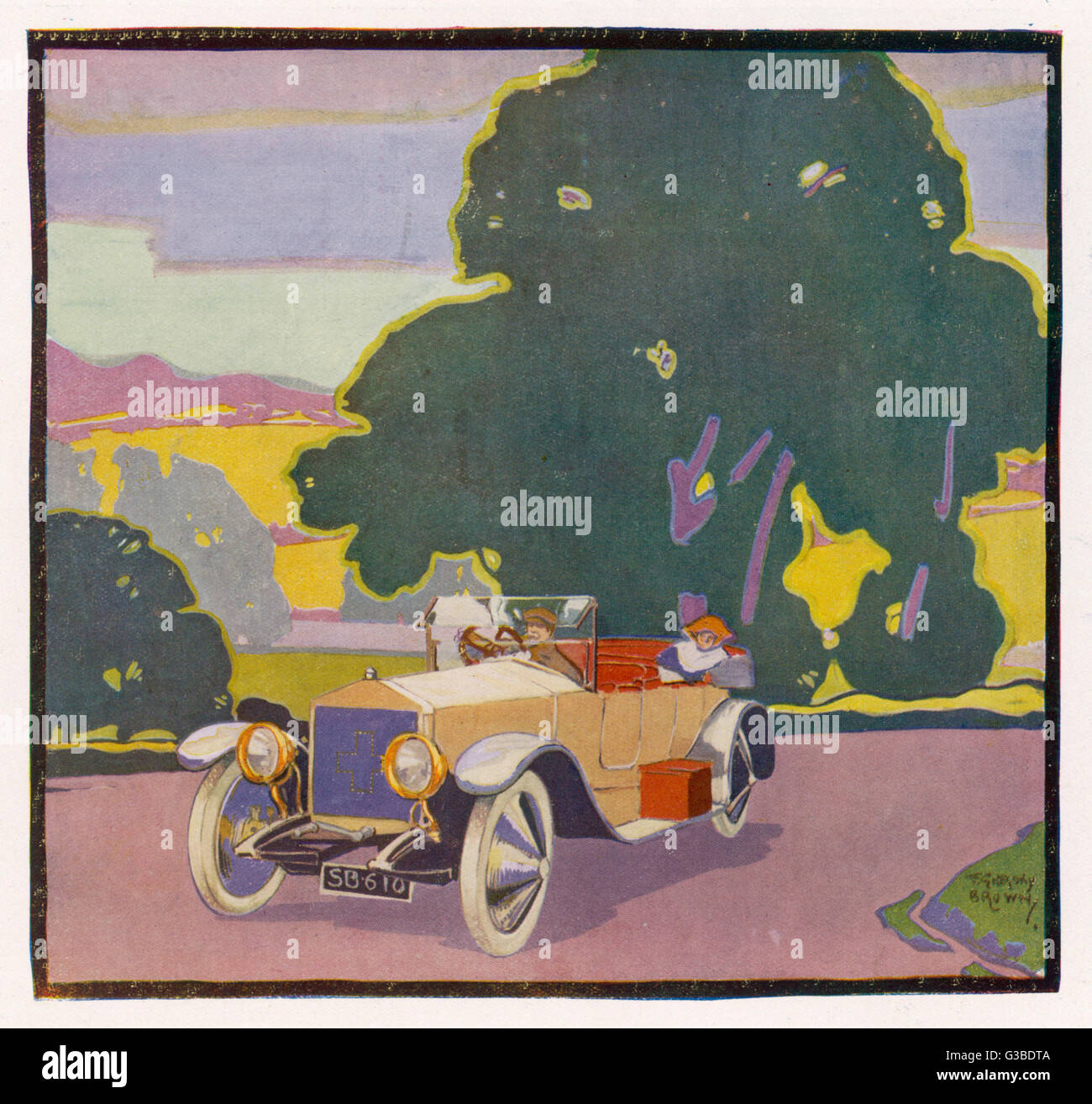 UN VOYAGE À BOX HILL Banque D'Images