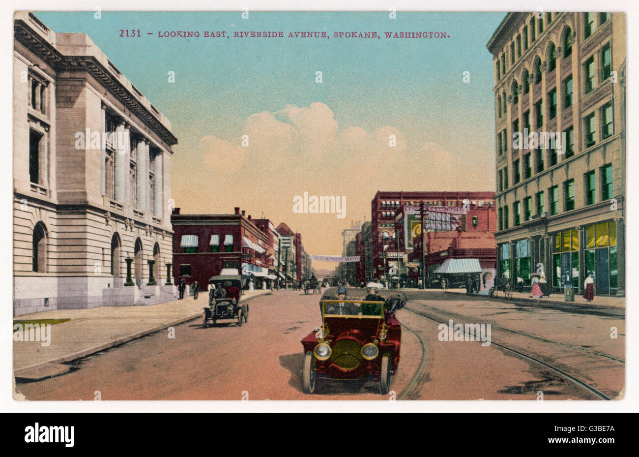 Rue de la ville américaine Banque D'Images