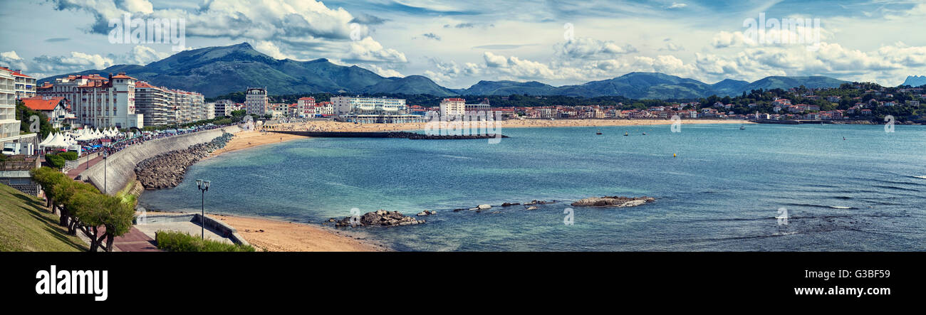 Saint Jean de Luz beach en Pays Basque, France Banque D'Images