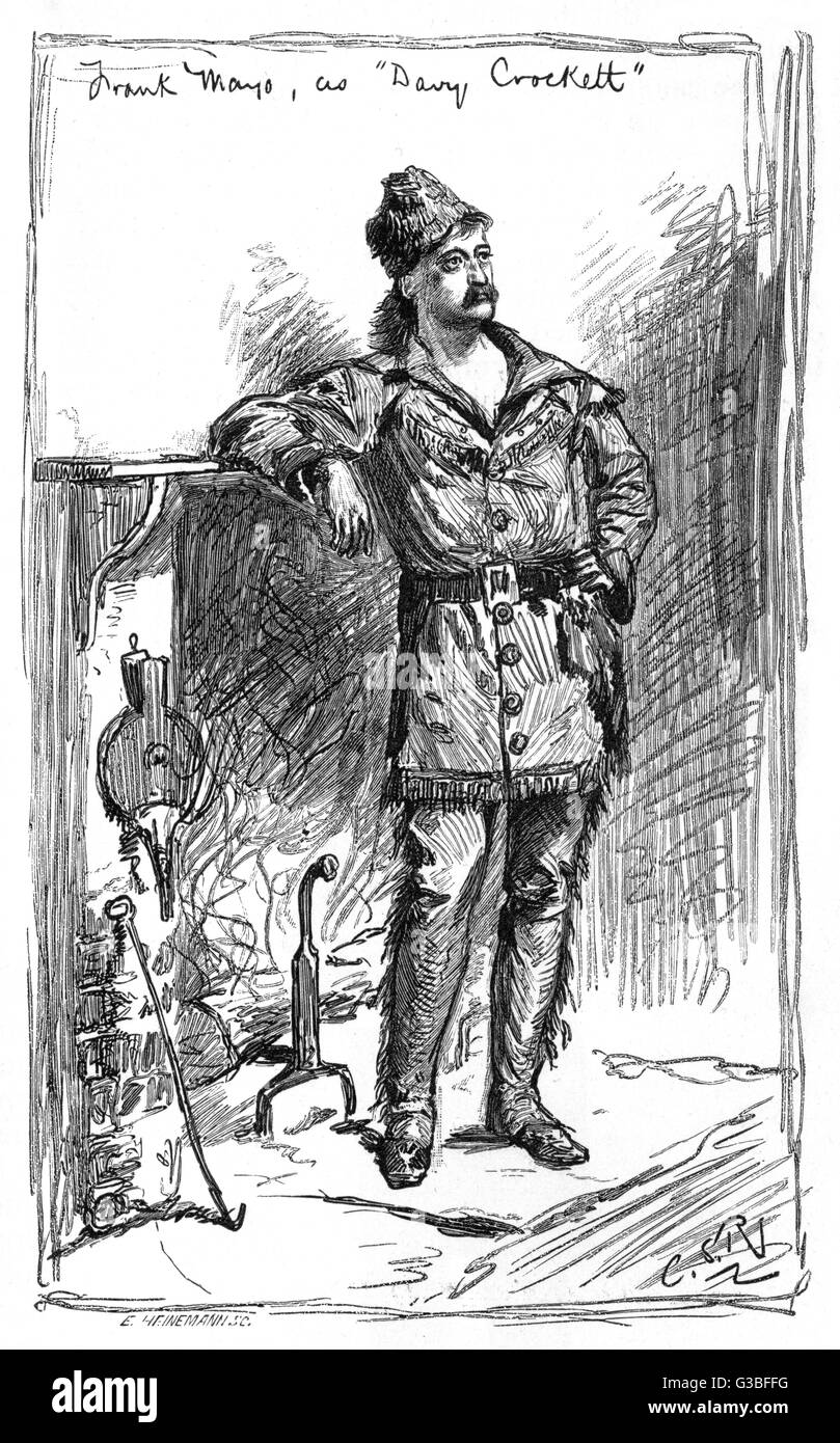 FRANK MAYO COMME CROCKETT Banque D'Images