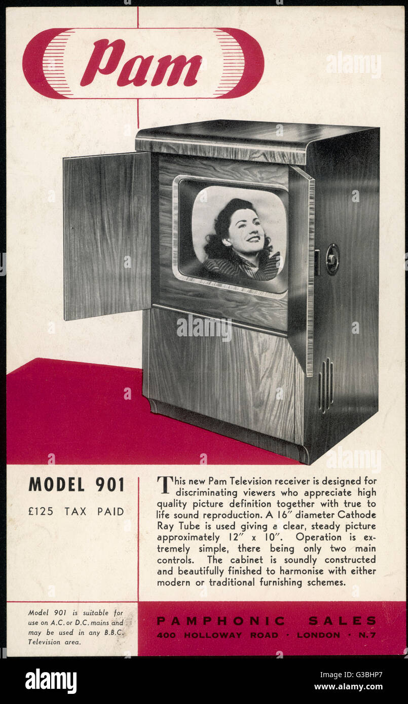 ENSEMBLE DE TÉLÉVISION PAM Banque D'Images ENSEMBLE DE TÉLÉVISION PAM Banque D'Images