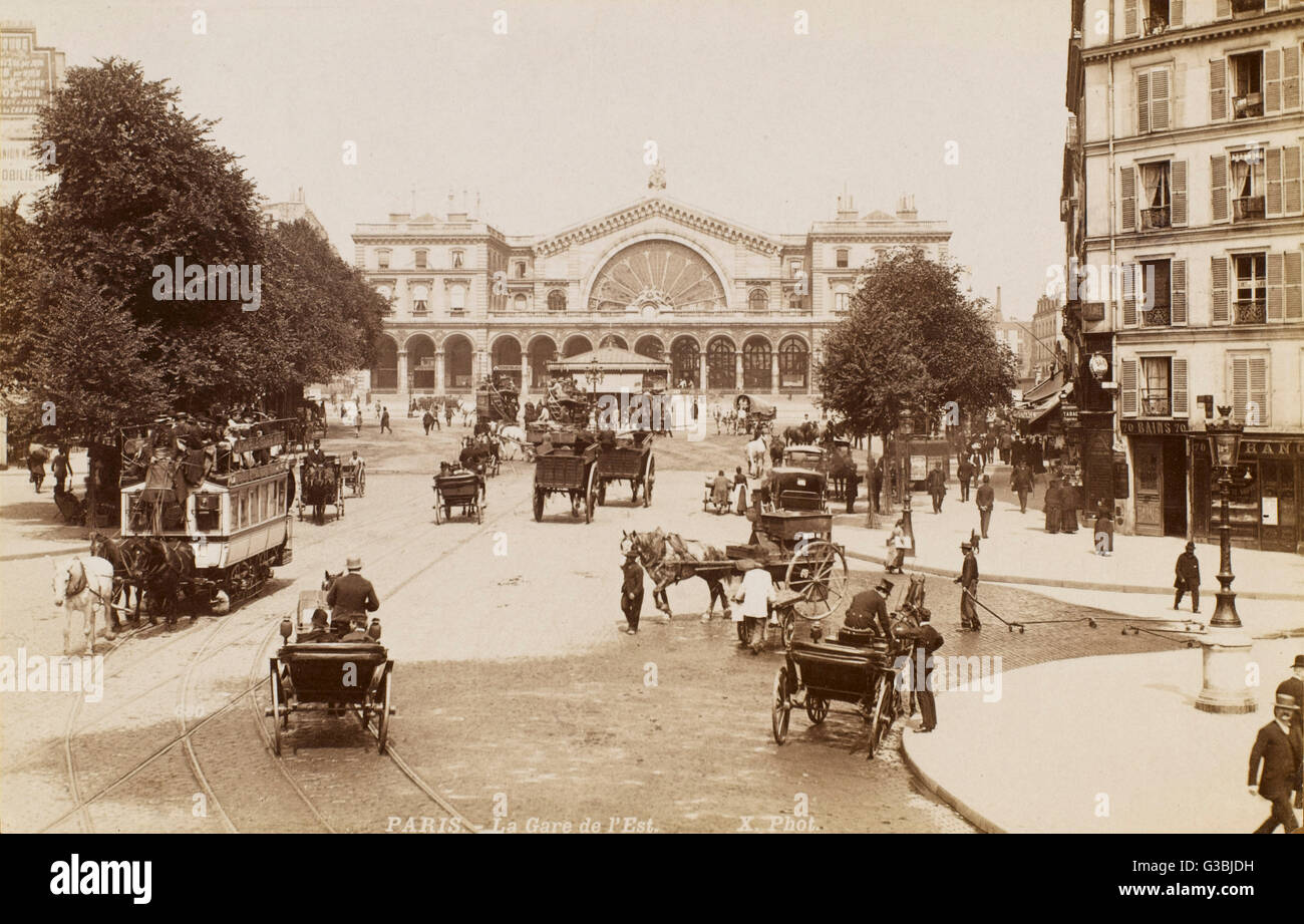 GARE DE L'EST/PARIS Banque D'Images