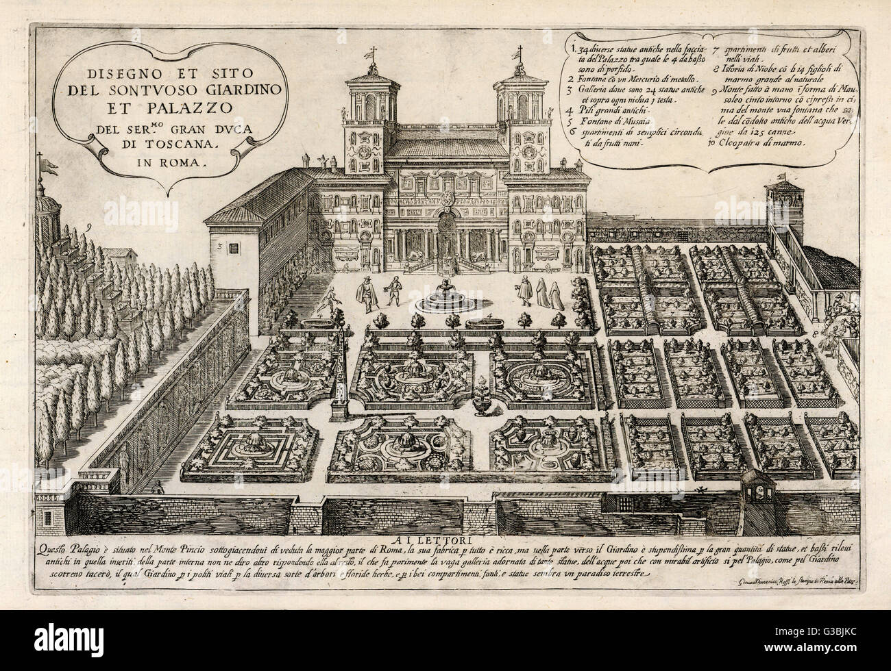 PALAIS DE G-DUKE TUSCANA Banque D'Images