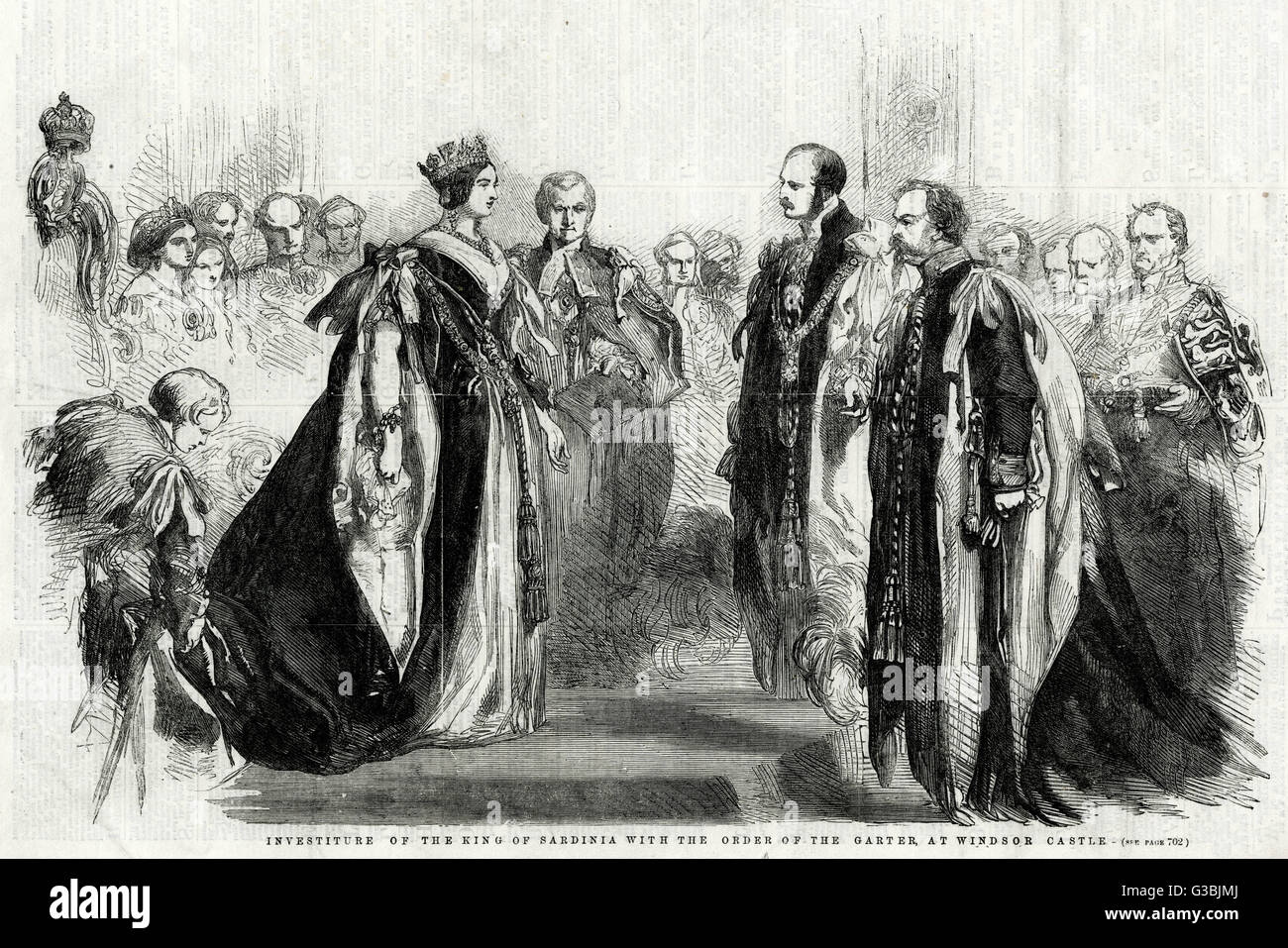 VICTORIA/ORDRE DE JARRETIÈRE Banque D'Images