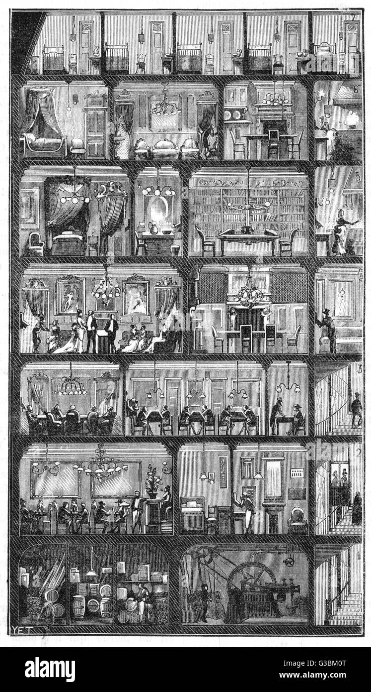 APPARTEMENTS À PARIS Banque D'Images