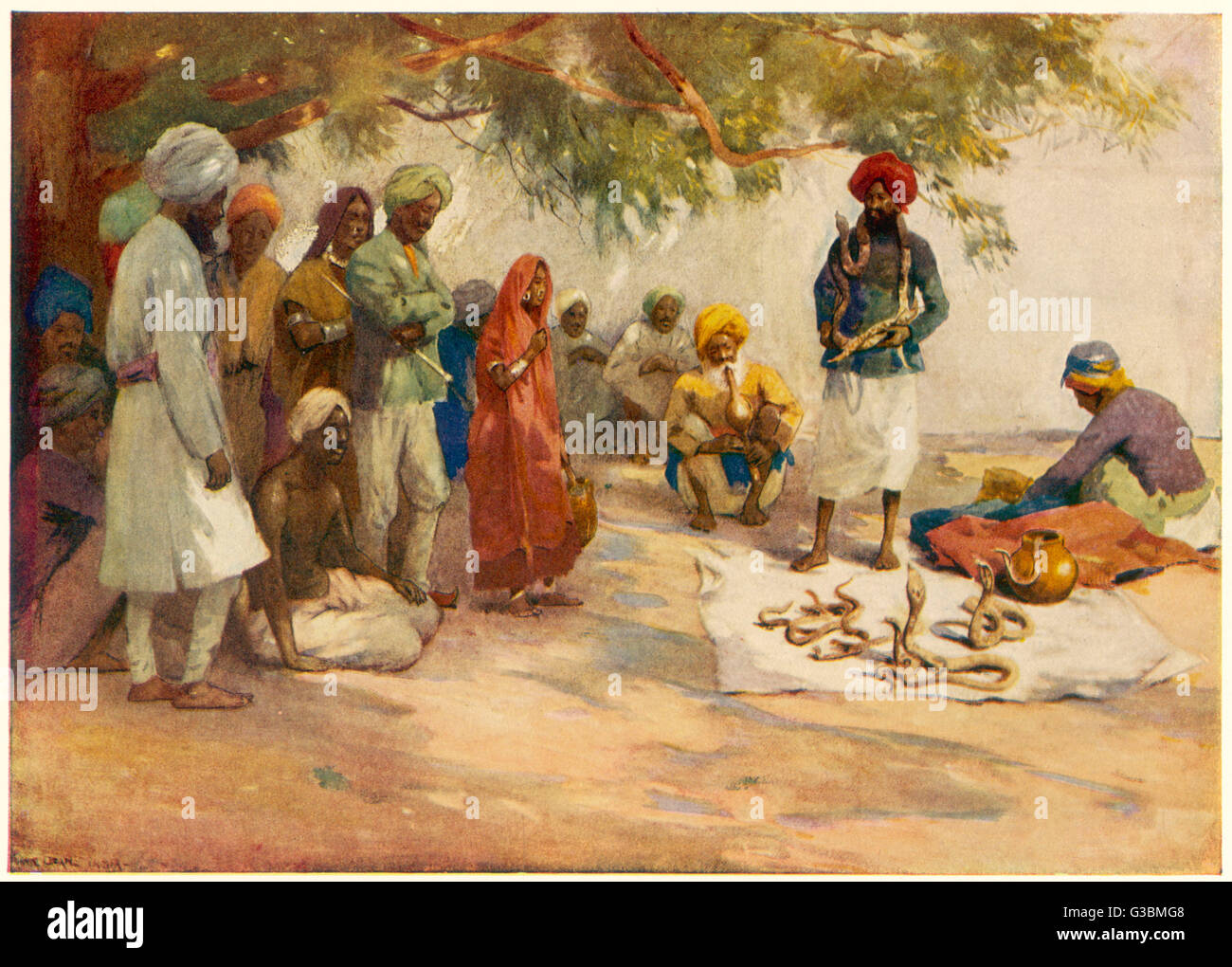 CHARMEUR DE SERPENT INDIEN Banque D'Images