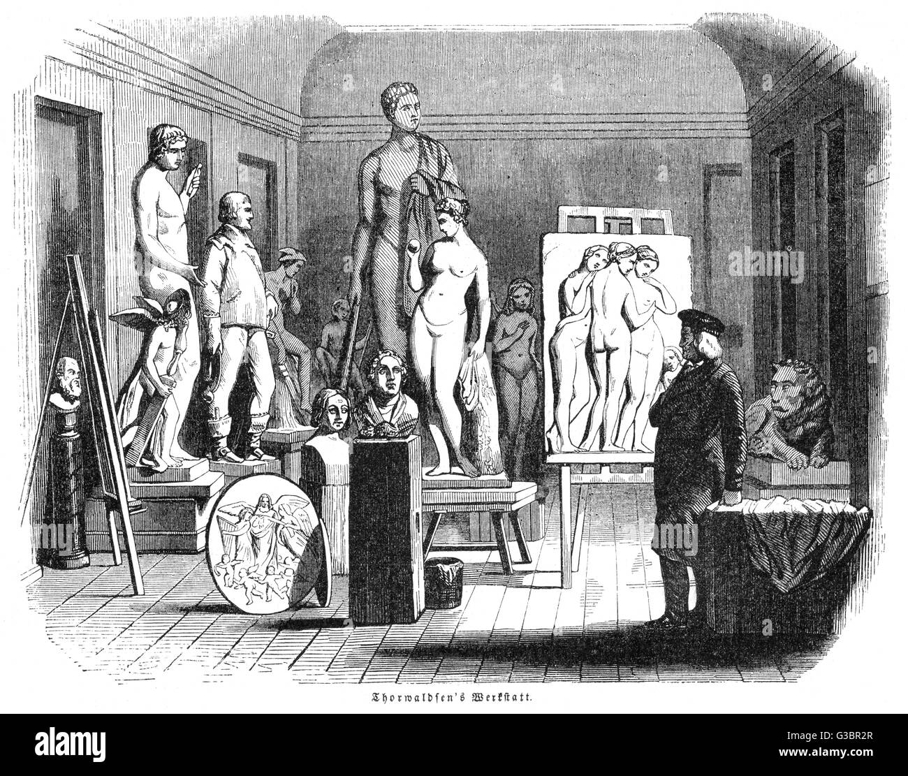 THORVALDSEN ATELIER Banque D'Images