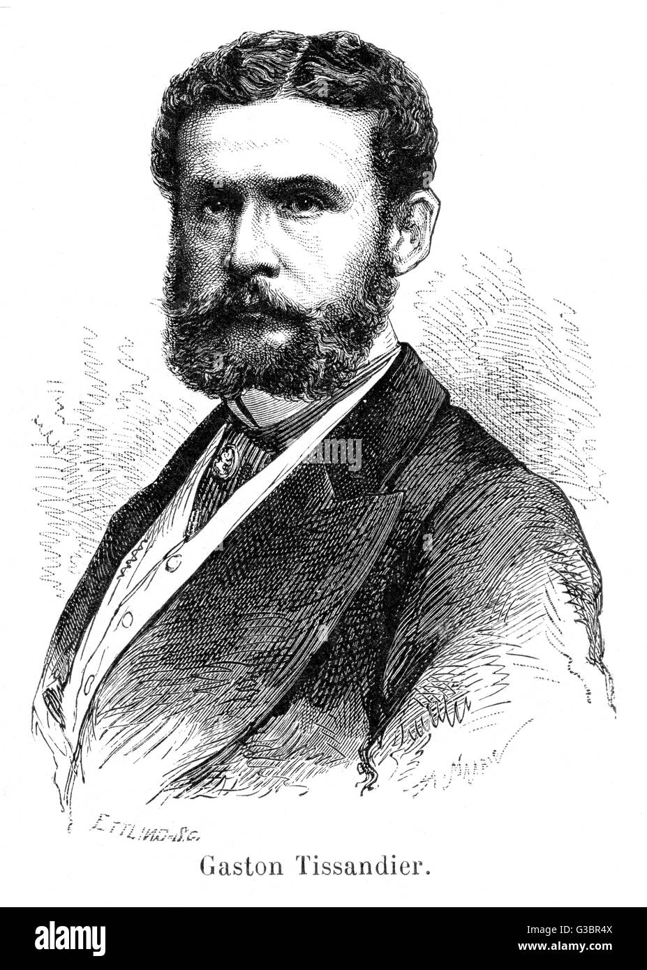 GASTON TISSANDIER Banque D'Images