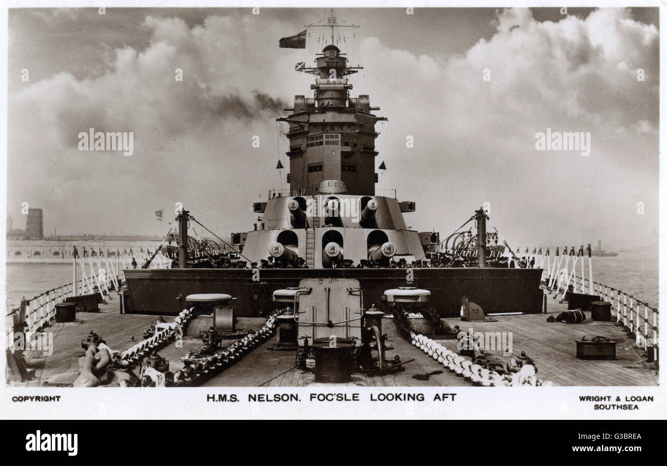 HMS Nelson, cuirassé britannique Banque D'Images