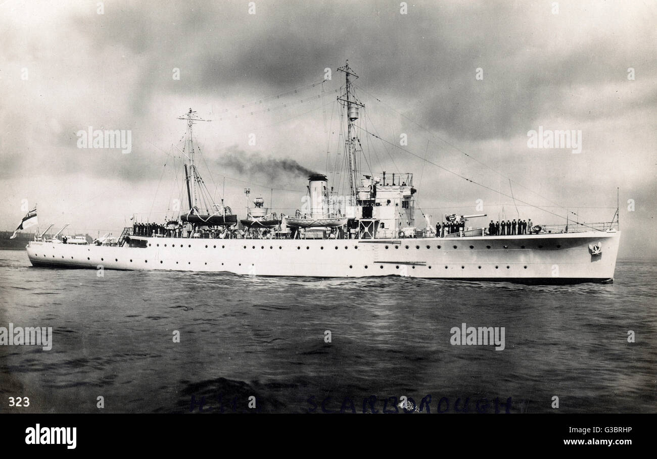 HMS Scarborough, dragueur de mines britannique Banque D'Images