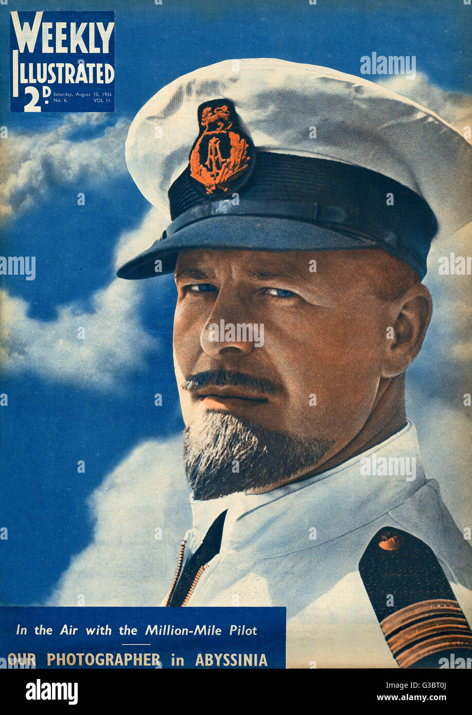 Capitaine O P Jones, Imperial Airways Banque D'Images