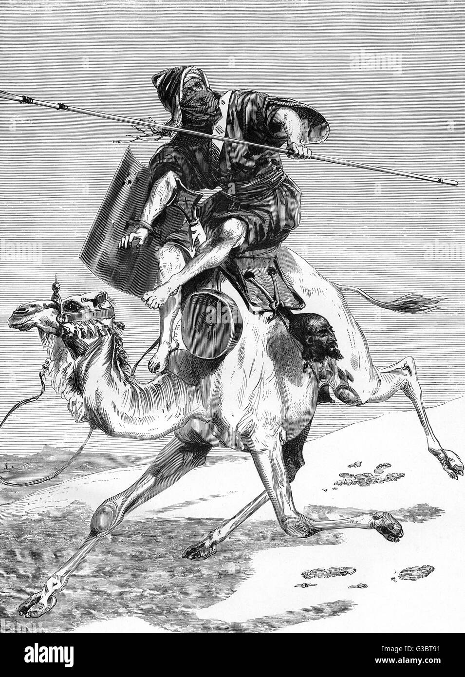 Tuareg Warrior - Afrique du Nord Banque D'Images
