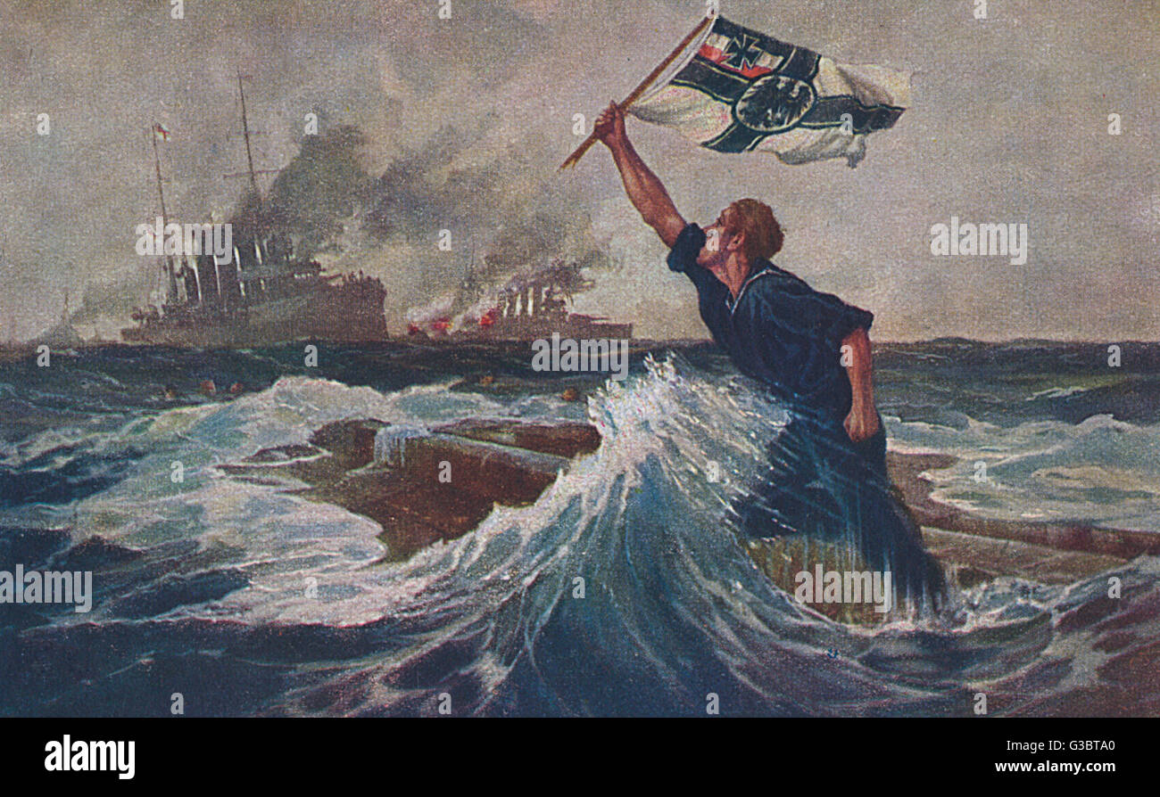 Le dernier homme, Hans Bohrdt - propagande - officier de marine allemand Banque D'Images