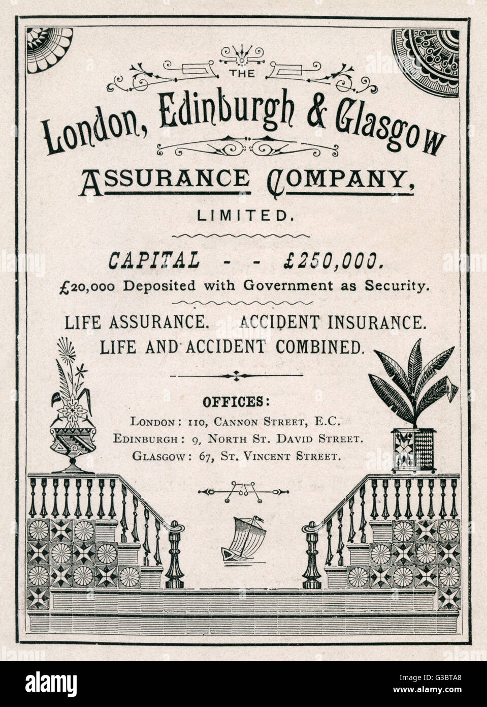 London, Edinburgh & Glasgow assurance Company Ltd Banque D'Images