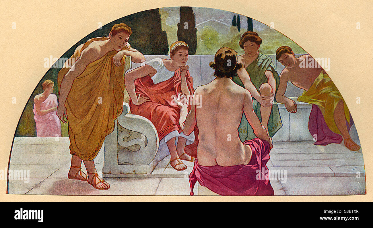 Washington DC, Etats-Unis - peinture murale de la bibliothèque du Congrès - Jason Banque D'Images