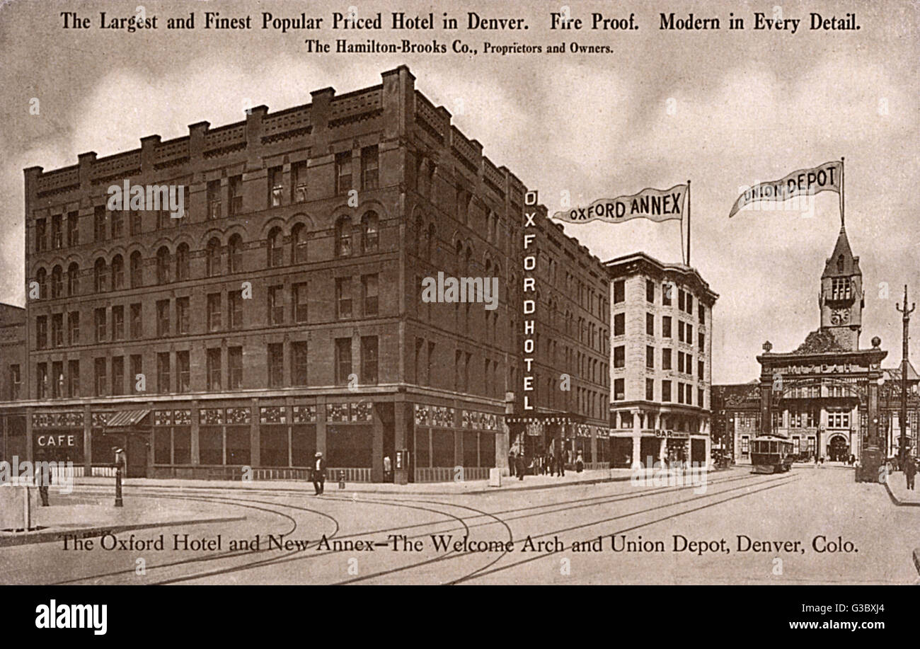 Oxford Hotel, Denver, Colorado, États-Unis Banque D'Images