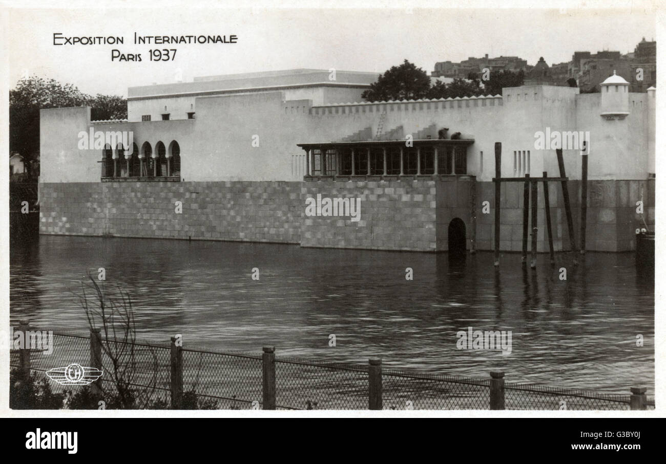 Exposition internationale à Paris - Pavillon de l'Algerie Banque D'Images