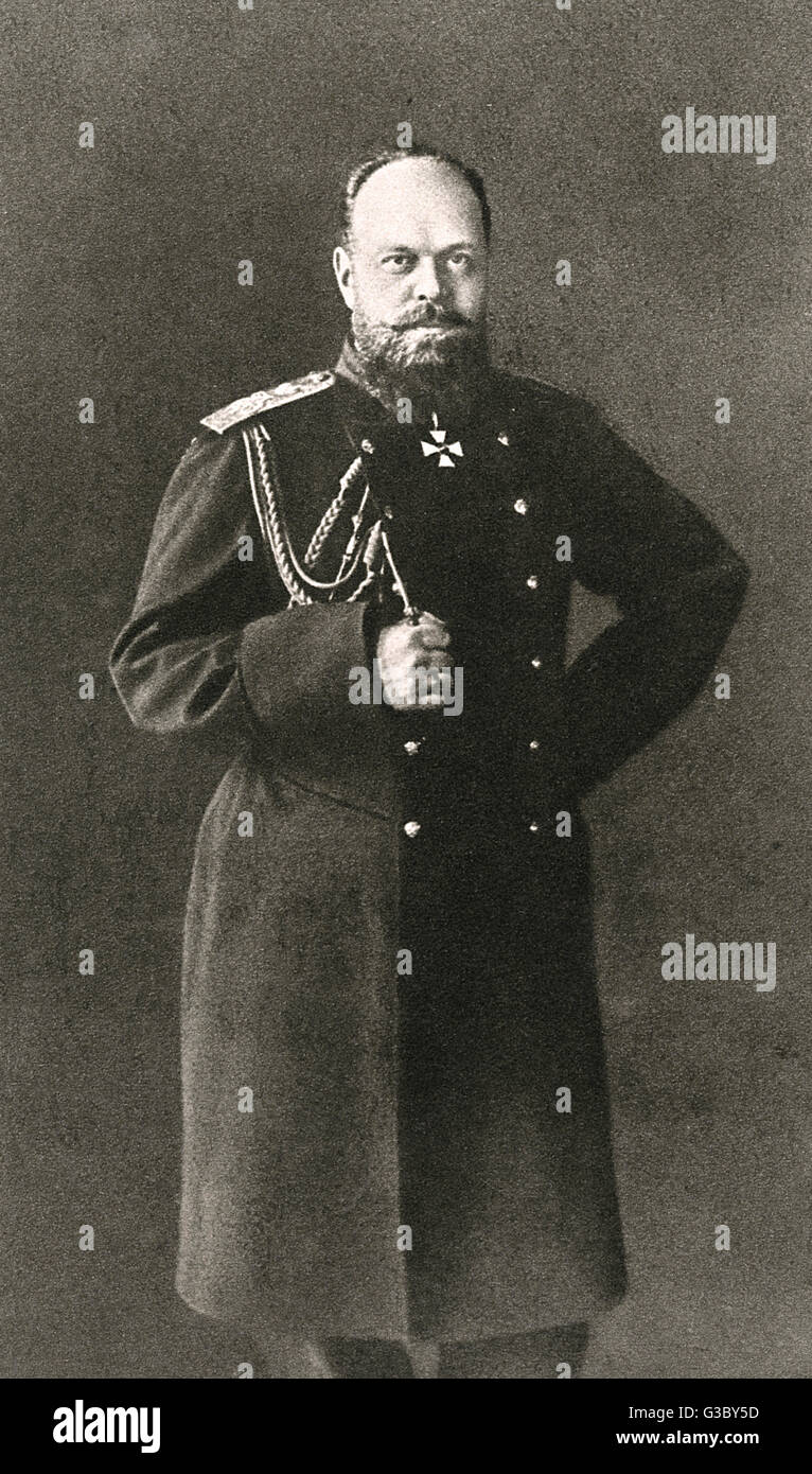 Le tsar Alexandre III de Russie Banque D'Images