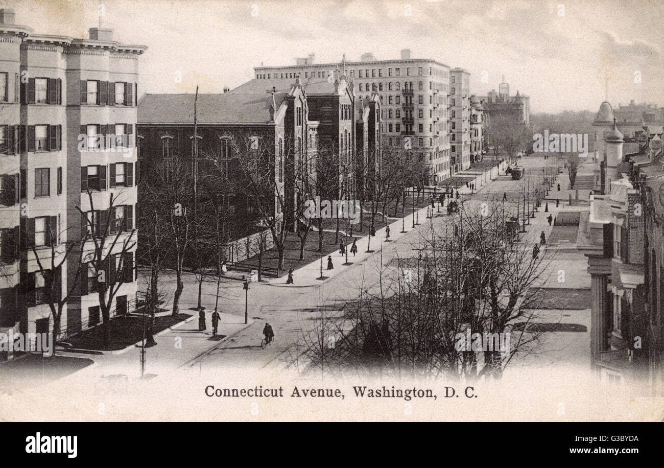 Connecticut Avenue, Washington, D. C., États-Unis Banque D'Images