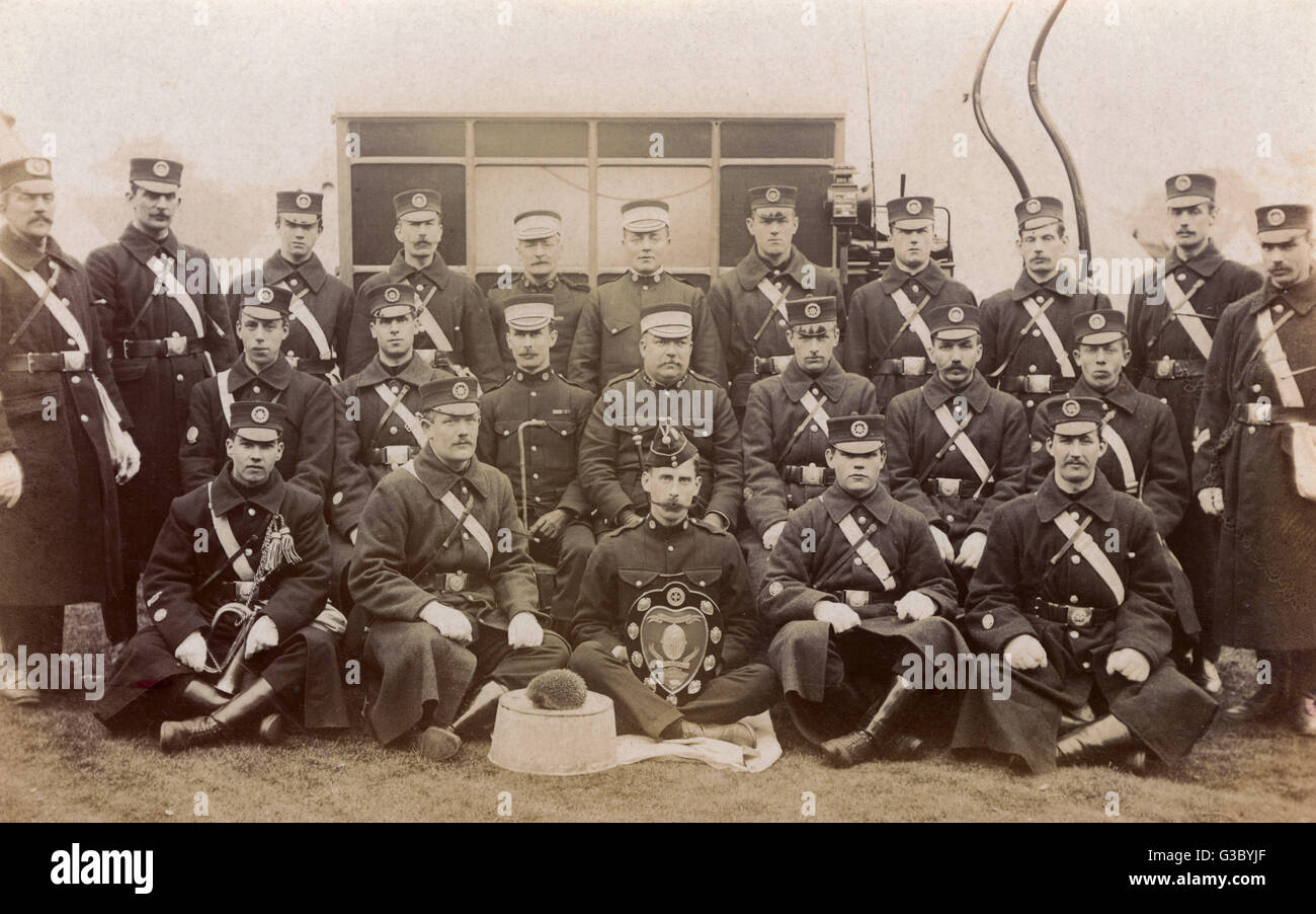 Photo de groupe, Brigade de l'Ambulance Saint-Jean Banque D'Images