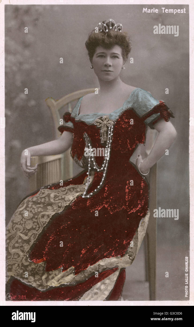Marie Tempest - célèbre soprano léger britannique Banque D'Images