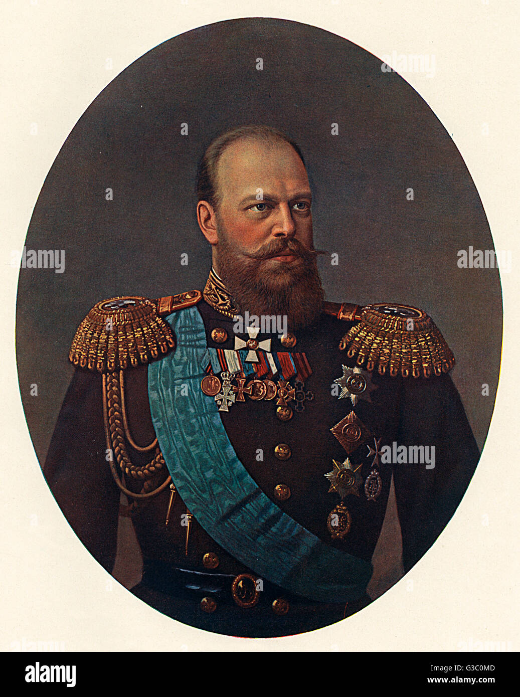 Le tsar Alexandre III de Russie Banque D'Images