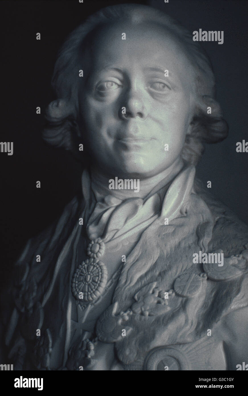 Tsar Paul Ier de Russie, buste de portrait par Fedot Shubin Banque D'Images