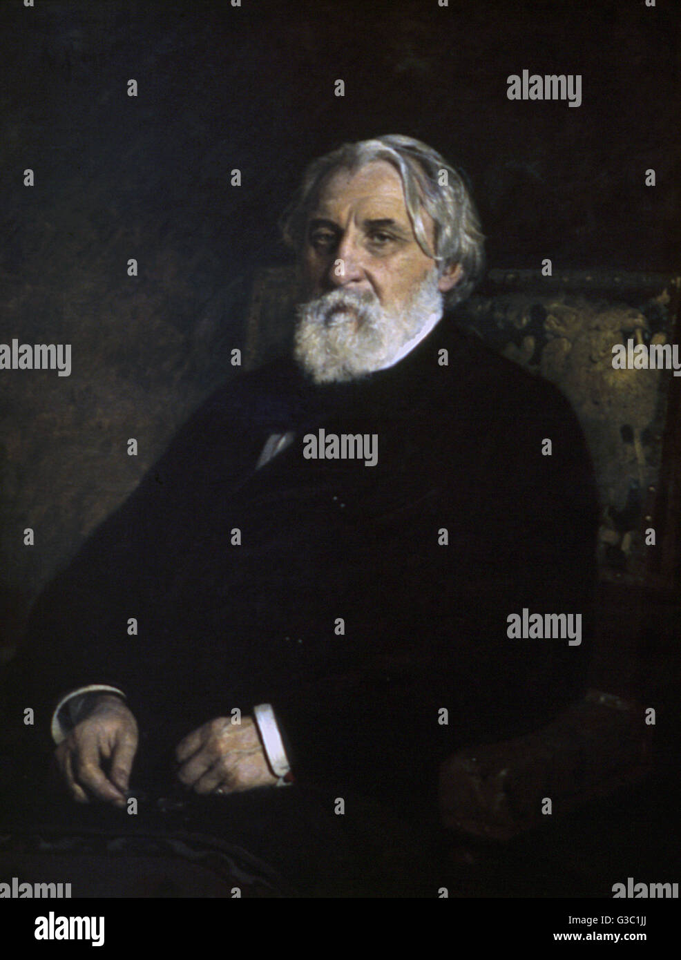 Ivan Turgenev, écrivain russe Banque D'Images