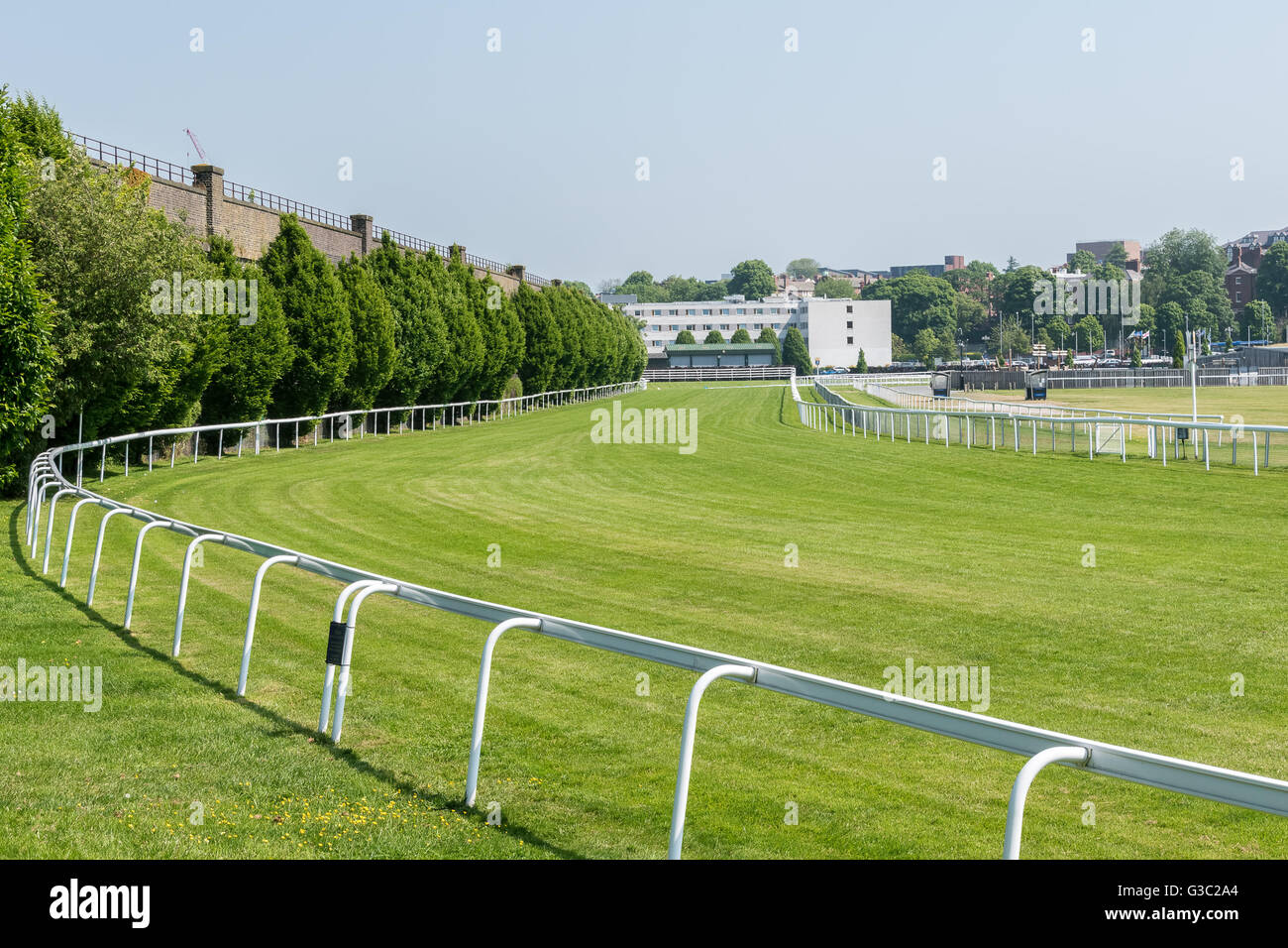 CHESTER, Royaume-uni - Juin 04, 2016 : Section de la piste de course de chevaux à Chester. 04 juin 2016. Banque D'Images
