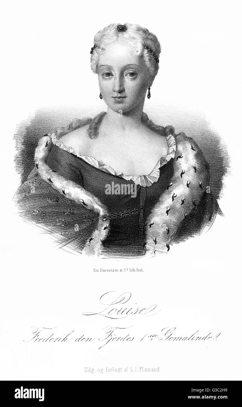 Louise, reine consort de Frederick IV Banque D'Images