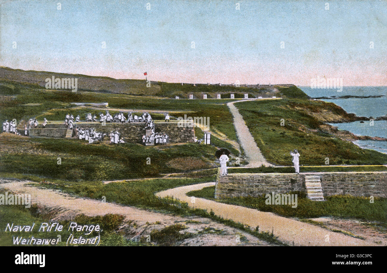 Gamme de carabines navales, île de Weihaiwei, Chine Banque D'Images