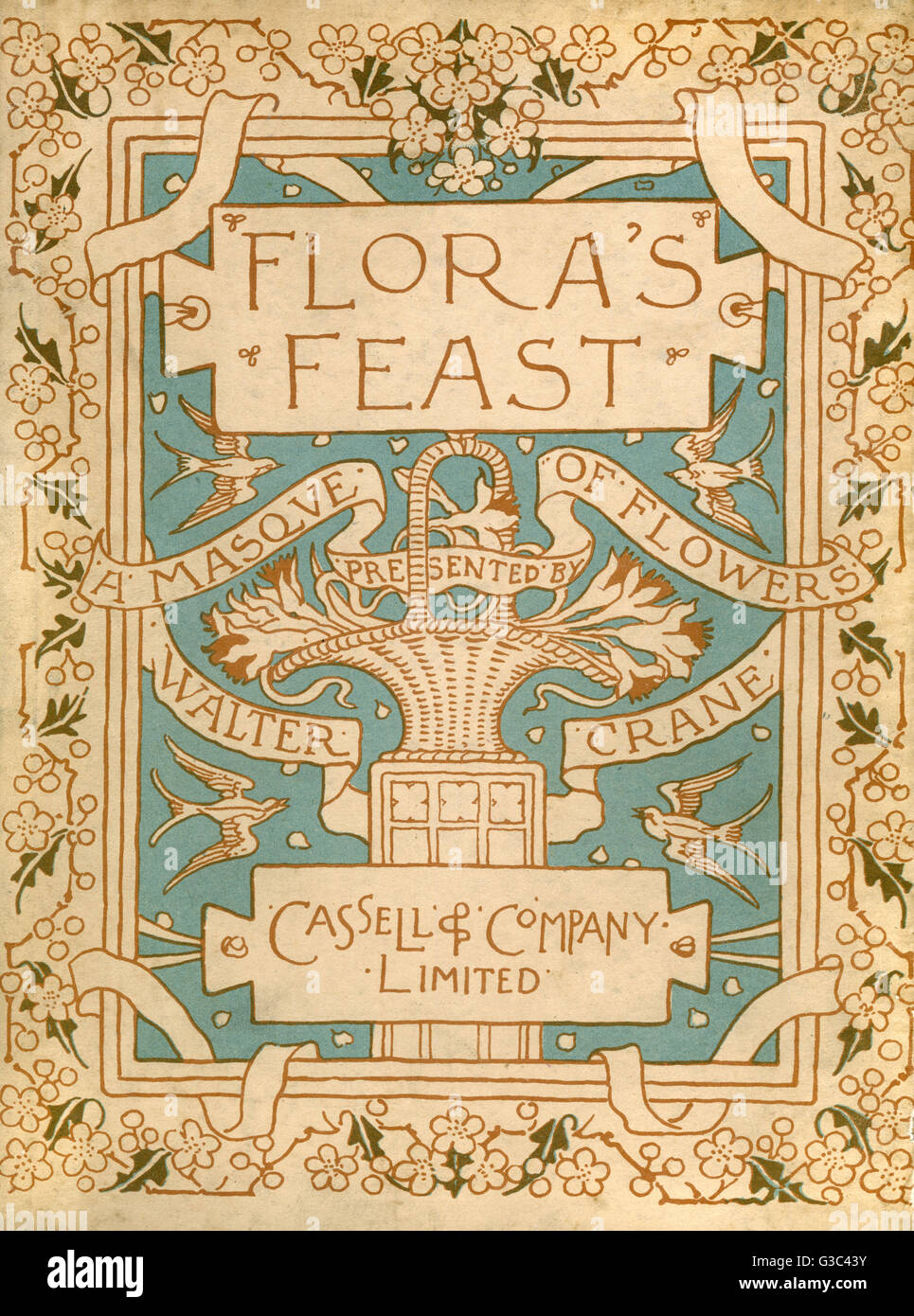 Motif couverture, Flora's Feast, une maque de fleurs Banque D'Images