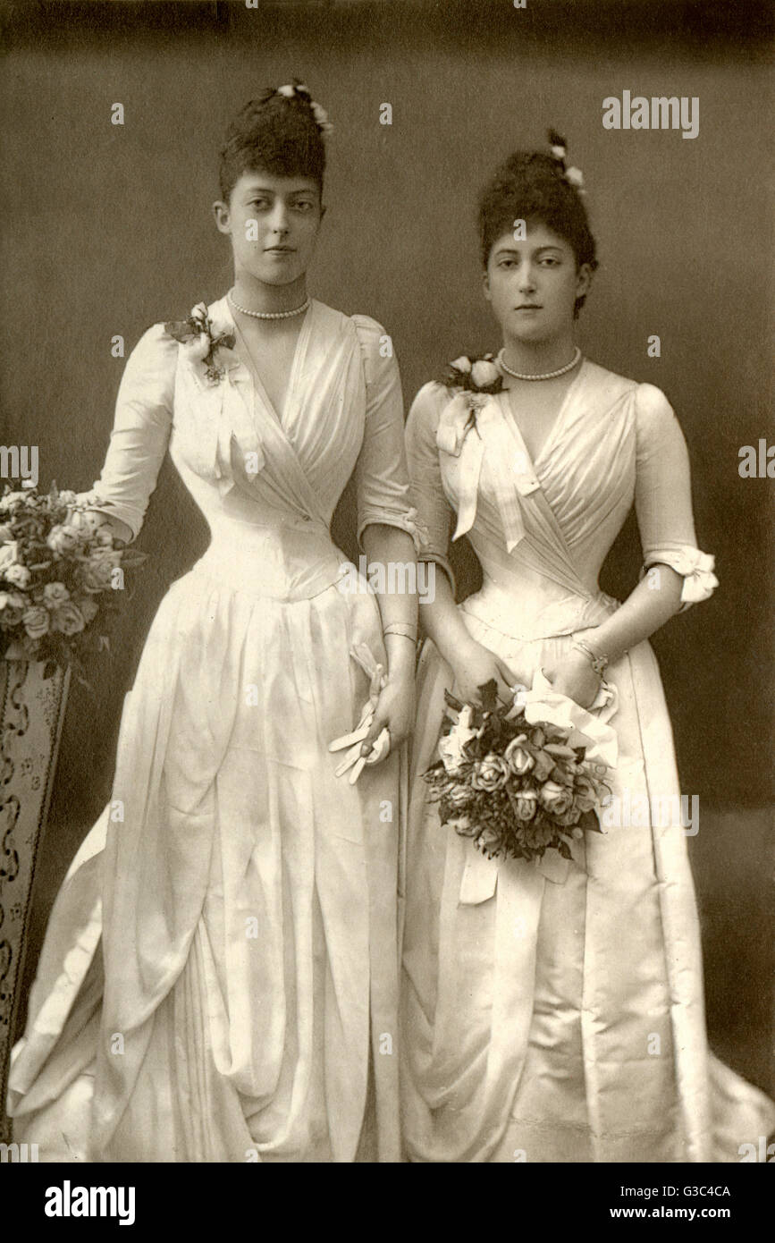 Les Princesses Victoria et Maud du pays de Galles Banque D'Images