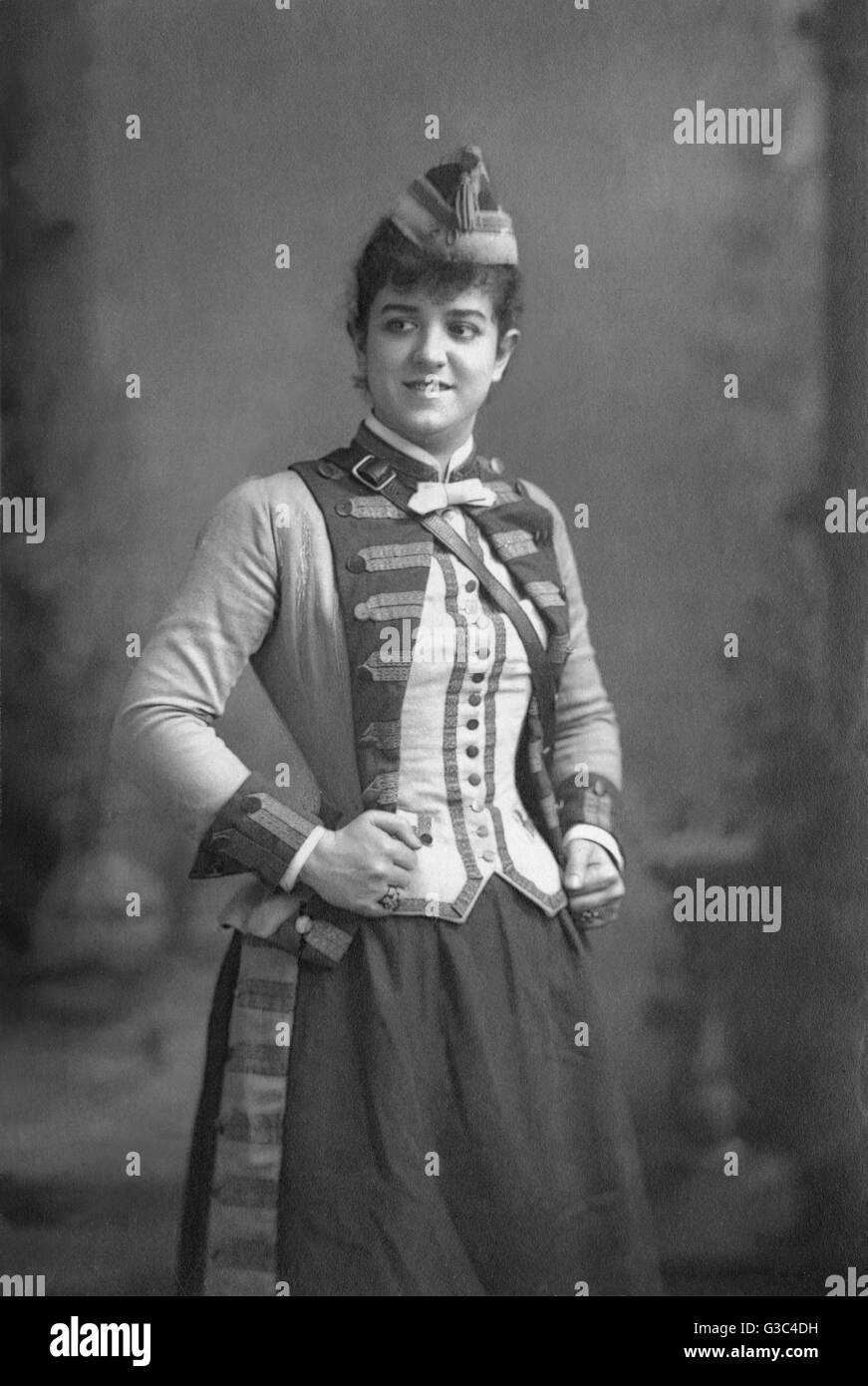 Zelie de Lussan - chanteuse d'opéra américaine d'origine française Banque D'Images