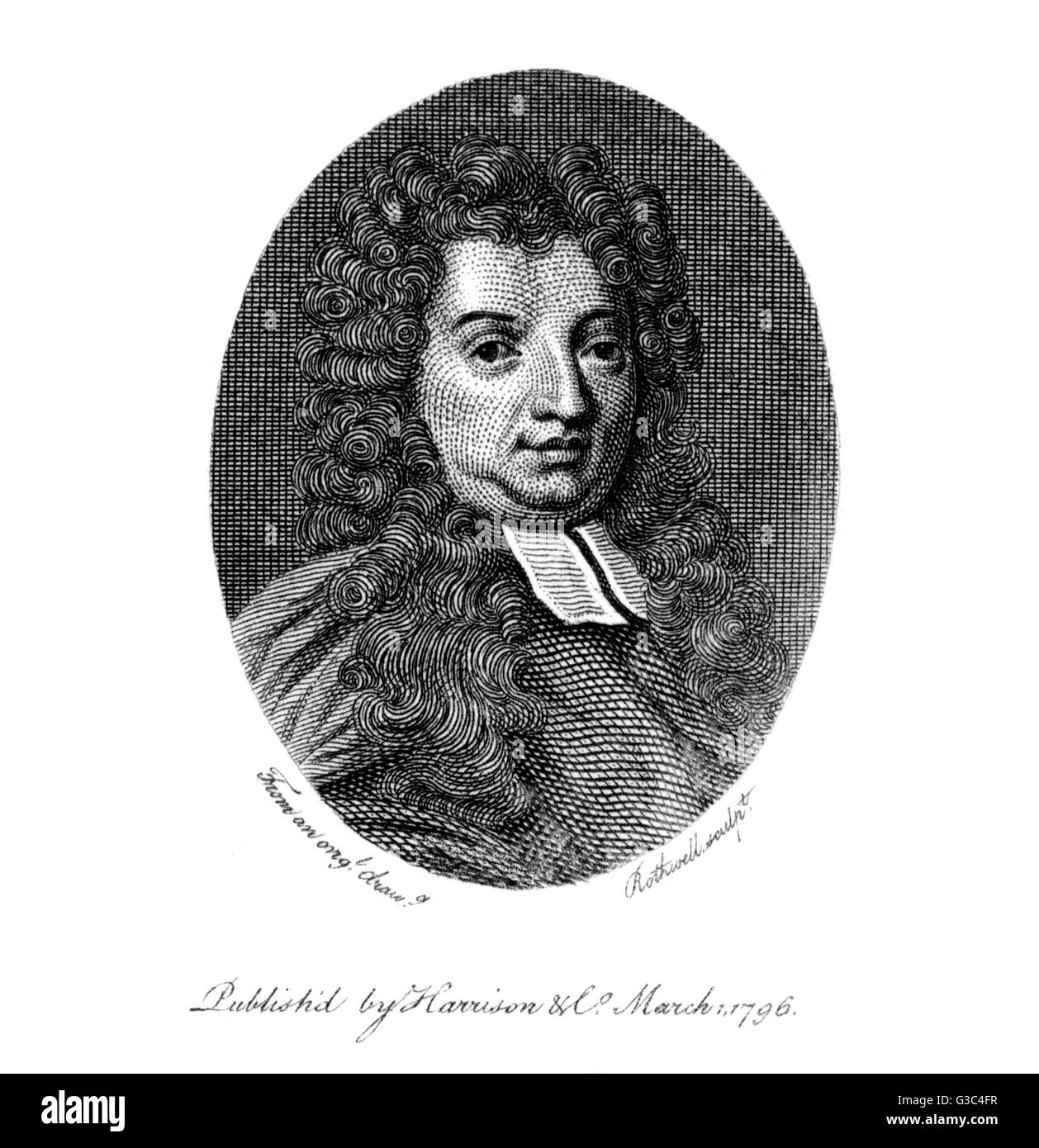 William King (1663-1712), poète anglais. Banque D'Images