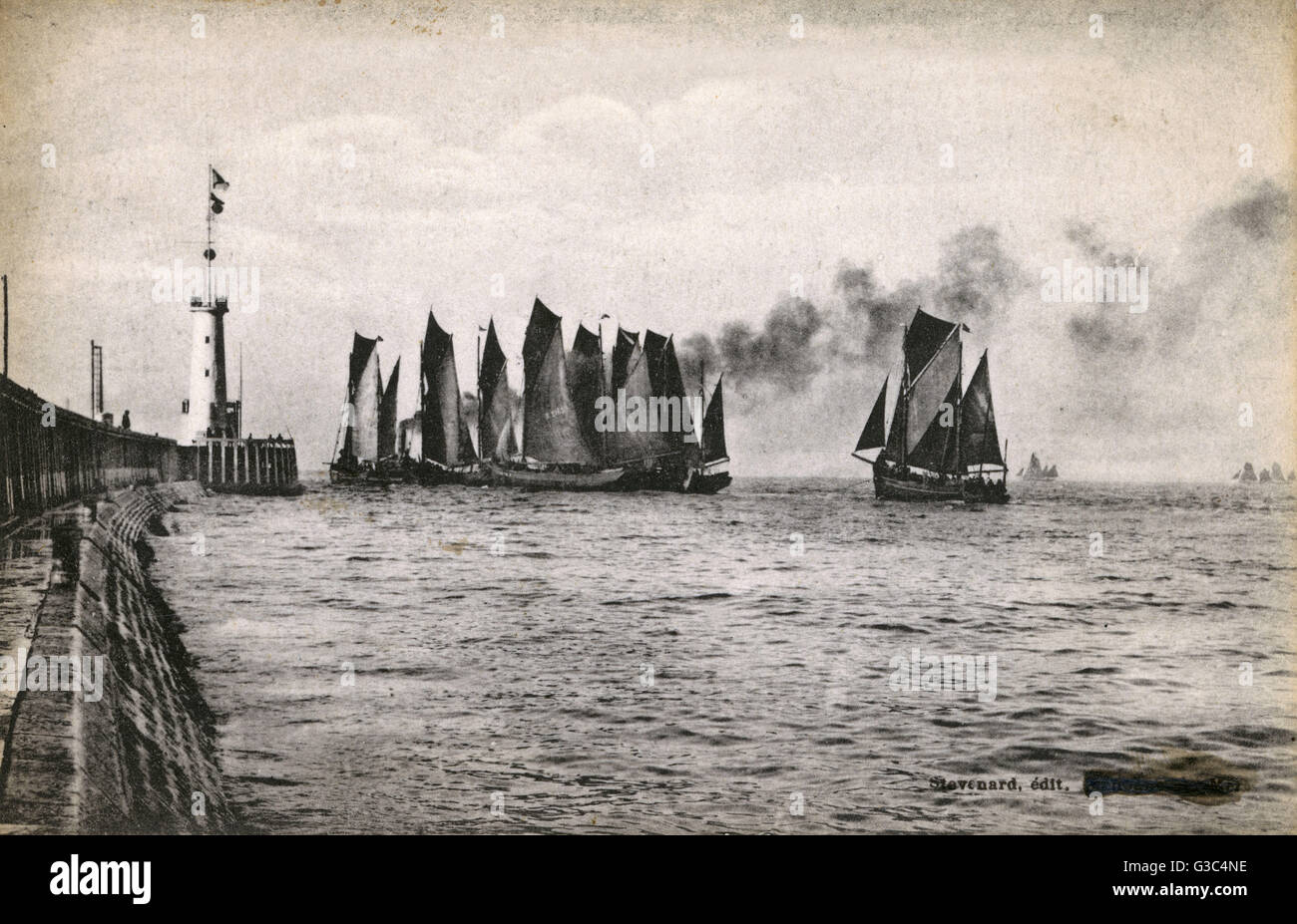 France - départ de la flotte de hareng - Boulogne-sur-mer Banque D'Images