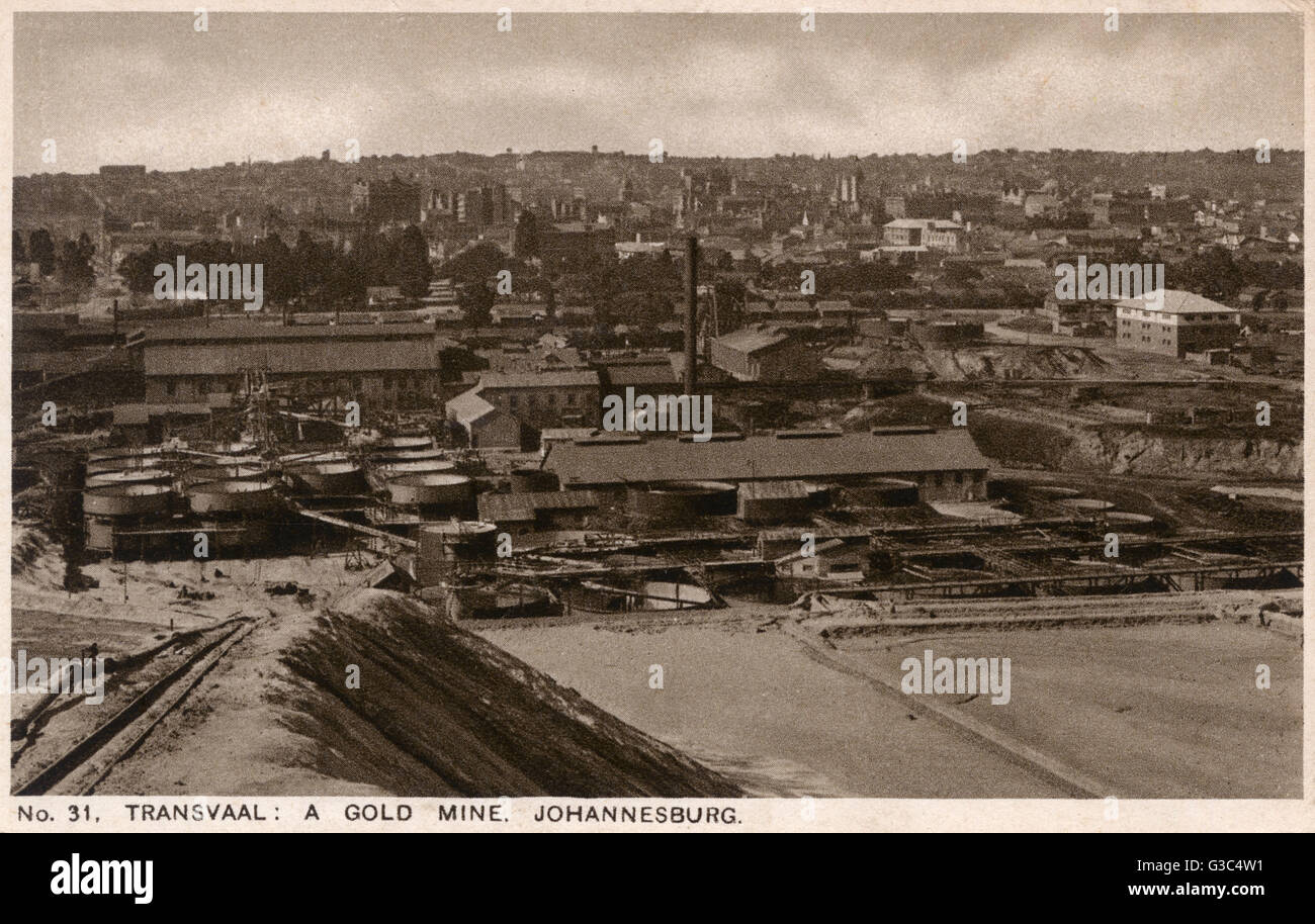 Afrique du Sud - Transvaal - Une mine d'or, Johannesburg Banque D'Images