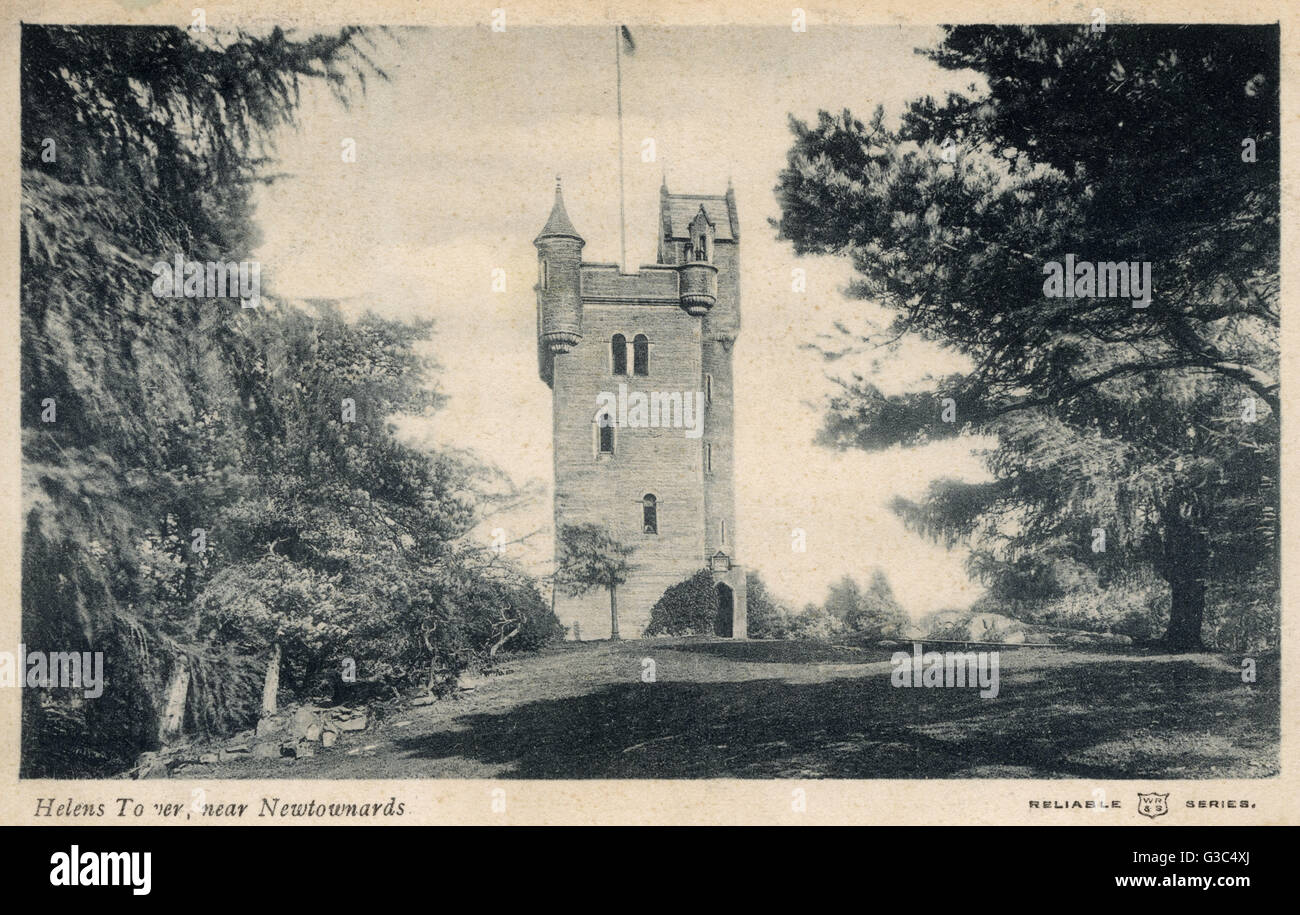 Helen's Tower, Clandeboye Estate, Bangor, Irlande du Nord Banque D'Images