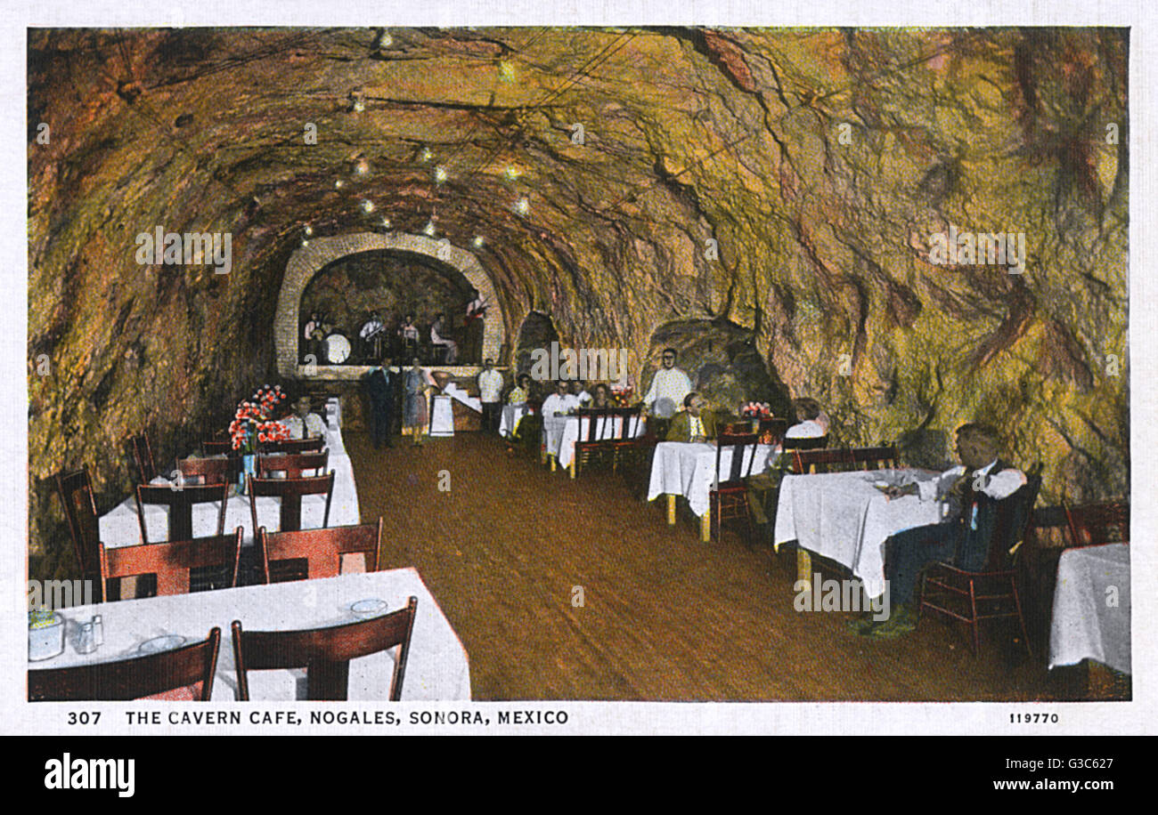 Cavern Cafe, Nogales, Sonora, Mexique Banque D'Images