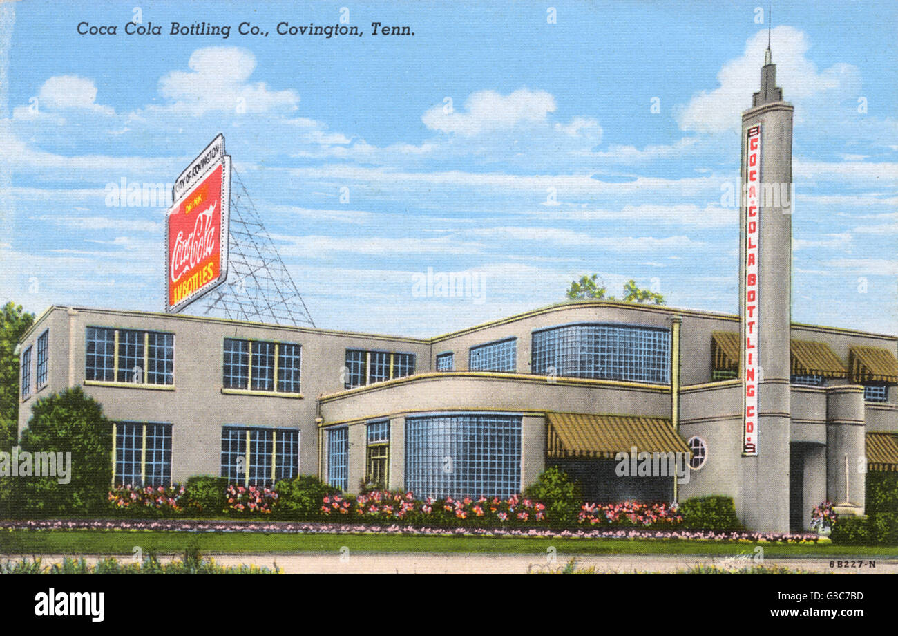 Locaux de la Coca Cola Bottling Company à Covington, Kentucky, USA. Date : 1946 Banque D'Images