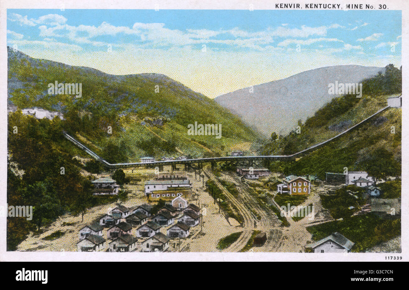 N° mine 30, Kenvir, Kentucky, États-Unis Banque D'Images