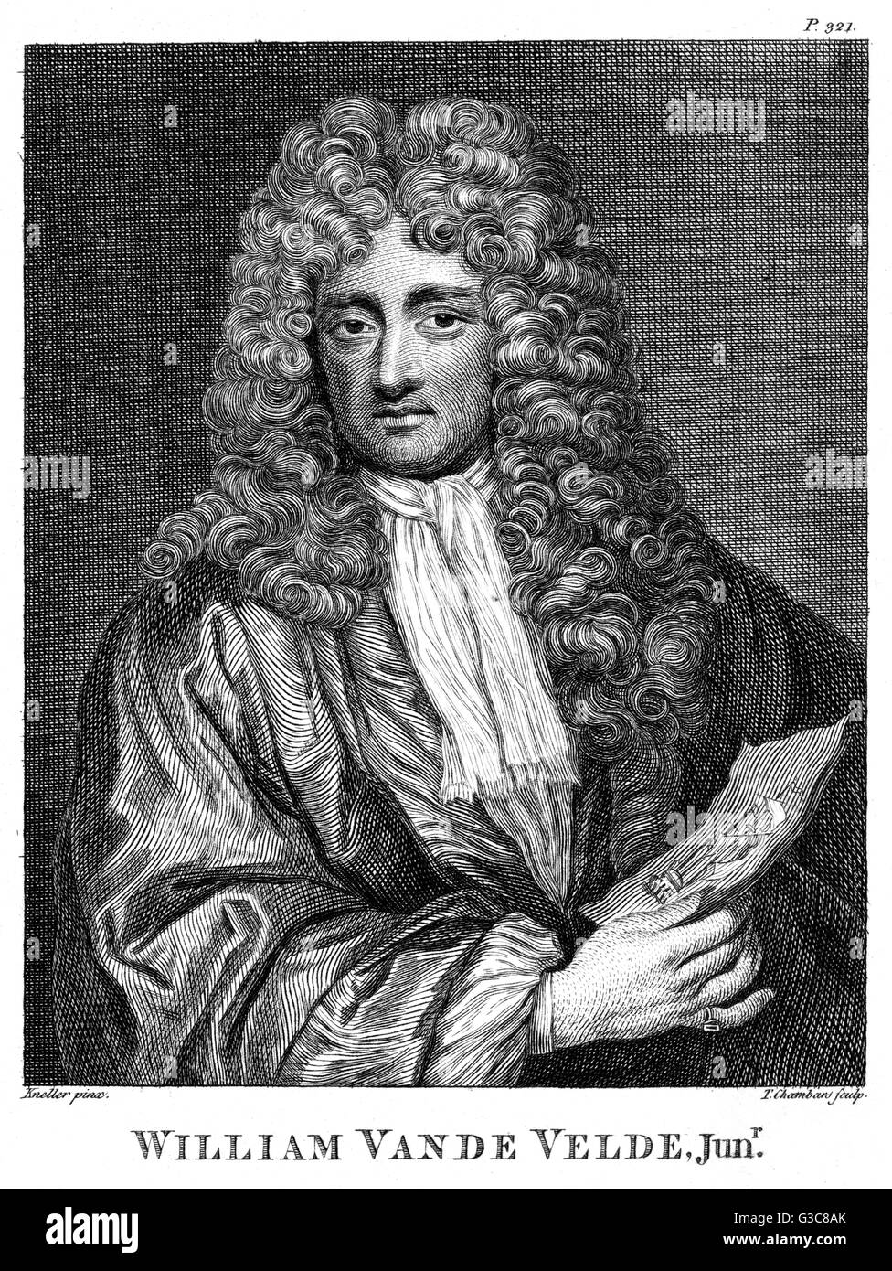 WILLEM VAN DE VELDE JUN Banque D'Images