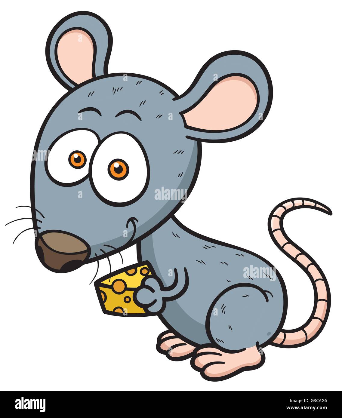 Cartoon Vector illustration de rat Illustration de Vecteur