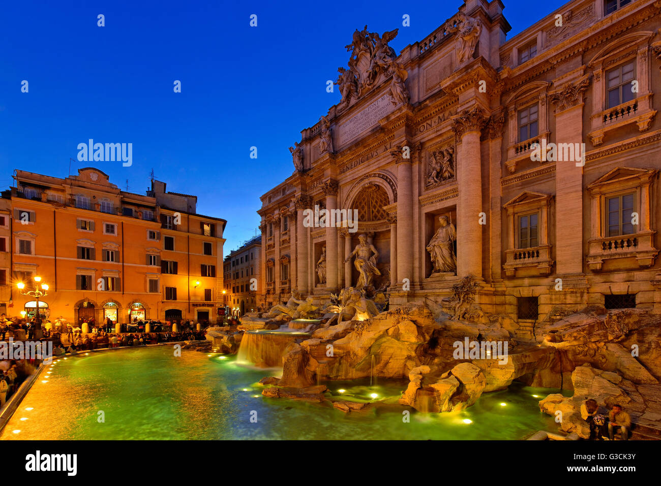 Rome, Latium, Italie, Fontana di Trevi Banque D'Images